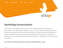 Tablet Screenshot of ottopr.com